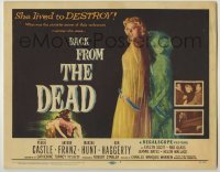 4s048 BACK FROM THE DEAD TC '57 Peggie Castle lived to destroy, cool sexy horror art & image!