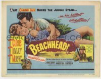 4s050 BEACHHEAD TC '54 United States Marine Tony Curtis makes the jungle steam with Mary Murphy!
