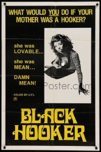 4t095 BLACK HOOKER 25x38 1sh '74 what would you do if your mother was a prostitute?!