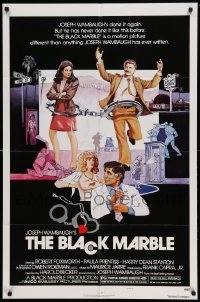 4t097 BLACK MARBLE style B 1sh '80 Robert Foxworth, Paula Prentiss, Harry Dean Stanton!