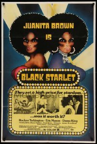 4t099 BLACK STARLET 1sh '74 Juanita Brown, they set a high price for stardom... was it worth it?
