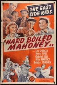 4t133 BOWERY CHAMPS 1sh '44 Leo Gorcey and the Bowery Boys with Huntz Hall!