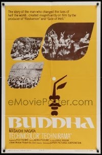 4t153 BUDDHA style A 1sh '63 Kenji Misumi's Shaka, Japanese religious epic spectacle!
