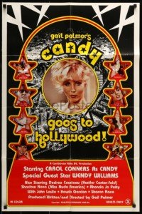 4t166 CANDY GOES TO HOLLYWOOD special poster '79 her and starlett friends, typical Hollywood orgy!