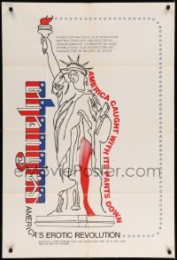 4t181 CHANGES 1sh '70 Tallie Chochrane, Mona Liza, sexy Statue of Liberty artwork, NYC!