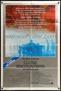 4t198 CLOSE ENCOUNTERS OF THE THIRD KIND S.E. advance 1sh '80 Steven Spielberg's classic, new scenes