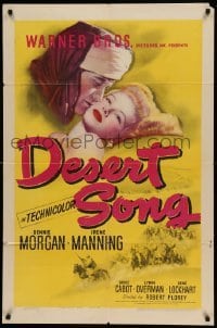 4t250 DESERT SONG 1sh '44 Oscar Hammerstein II musical, Dennis Morgan, sexy Irene Manning!