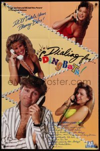 4t254 DIALING FOR DINGBATS 1sh '90 Peter Slodqyk's wacky phone comedy from Troma!