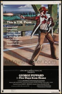 4t319 FIVE DAYS FROM HOME int'l 1sh '78 George Peppard w/ unhousebroken Beagle, different Hoff art!
