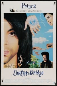4t395 GRAFFITI BRIDGE DS 1sh '90 Prince directs & stars, Morris Day, cool cover art!