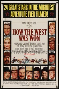 4t444 HOW THE WEST WAS WON 1sh '64 John Ford, 24 great stars in mightiest adventure!