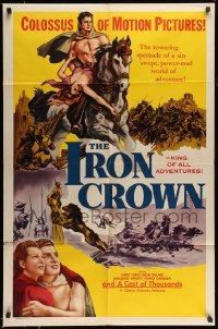 4t471 IRON CROWN 1sh R52 forgotten Italian fantasy epic, w/elements of all previous ones combined!