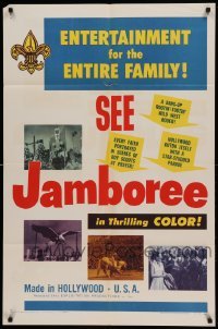 4t479 JAMBOREE 1sh '54 images of completely different short films, Boy Scouts of America!