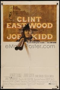 4t485 JOE KIDD 1sh '72 John Sturges, if you're looking for trouble, he's Clint Eastwood!