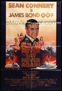 4t602 NEVER SAY NEVER AGAIN int'l 1sh '83 great montage art of Sean Connery as James Bond 007!