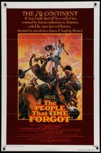 4t655 PEOPLE THAT TIME FORGOT 1sh '77 Edgar Rice Burroughs, a lost continent shut off by ice!