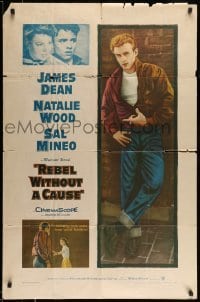 4t701 REBEL WITHOUT A CAUSE 1sh R57 Nicholas Ray, James Dean, a bad boy from a good family