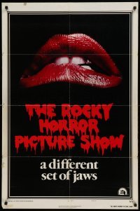 4t720 ROCKY HORROR PICTURE SHOW style A 1sh '75 c/u lips image, a different set of jaws!