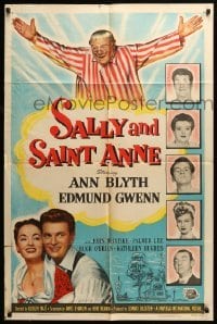 4t734 SALLY & SAINT ANNE 1sh '52 Ann Blyth, Edmund Gwenn, Frances Bavier!