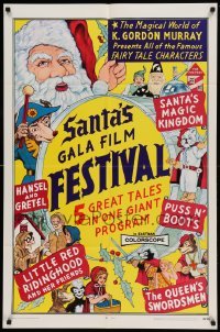 4t738 SANTA'S FANTASY FAIR 1sh '69 fantasy tales, Santa, Puss n' Boots, Hansel & Gretel + more!