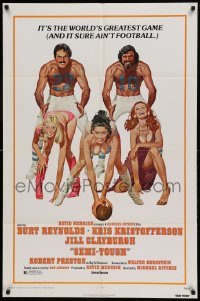 4t758 SEMI-TOUGH 1sh '77 Burt Reynolds, Kris Kristofferson, sexy girls & football art by McGinnis!