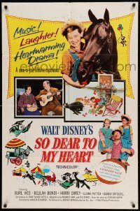 4t803 SO DEAR TO MY HEART 1sh R64 Walt Disney, Burl Ives, heartwarming!