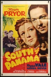4t815 SOUTH OF PANAMA 1sh '41 Roger Pryor & Virginia Vale in Central America!