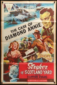 4t844 STRYKER OF THE YARD 1sh 1950s Clifford Evans, the Case of Diamond Annie!