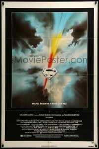 4t854 SUPERMAN 1sh '78 DC superhero Christopher Reeve, Gene Hackman, Marlon Brando