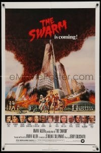 4t857 SWARM style B 1sh '78 directed by Irwin Allen, all-star cast, killer bee attack is coming!