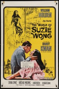 4t988 WORLD OF SUZIE WONG 1sh R65 William Holden was the first man that Nancy Kwan ever loved!