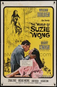 4t987 WORLD OF SUZIE WONG 1sh '60 William Holden was the first man that Nancy Kwan ever loved!