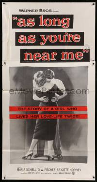 4w395 AS LONG AS YOU'RE NEAR ME 3sh '56 Maria Schell strangely lived her love-life twice!