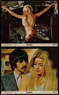4x273 CANDY 2 8x10 mini LCs '68 Ringo Starr, classic images of sexy Ewa Aulin in cockpit!