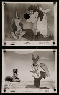 4x986 SONG OF THE SOUTH 2 8x10 stills R73 Walt Disney, Br'er Rabbit & Br'er Bear, Tar Baby!