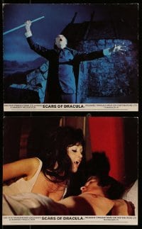 4x292 SCARS OF DRACULA 2 color English FOH LCs '70 vampire Christopher Lee, Hammer horror!