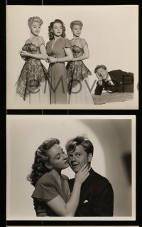 4x569 ANDY HARDY'S BLONDE TROUBLE 8 8x10 stills '44 Rooney, Granville, Wilde twins, one by Bull!