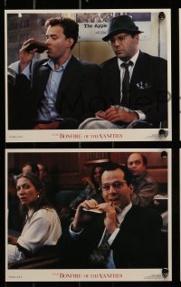 4x066 BONFIRE OF THE VANITIES 8 8x10 mini LCs '90 Tom Hanks, Bruce Willis, Griffith, Freeman!