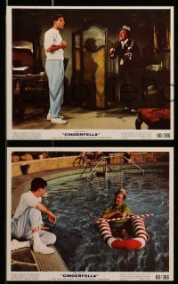 4x078 CINDERFELLA 8 color 8x10 stills '60 wacky Jerry Lewis up to shenanigans!