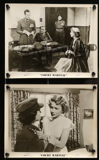 4x648 COURT MARTIAL 7 8x10 stills '55 Margaret Leighton consoles David Niven, Anthony Asquith