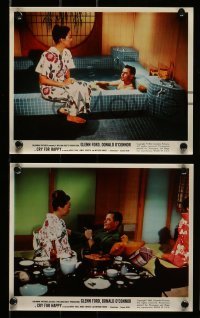 4x022 CRY FOR HAPPY 12 color 8x10 stills '60 Glenn Ford & Donald O'Connor take over a geisha house!