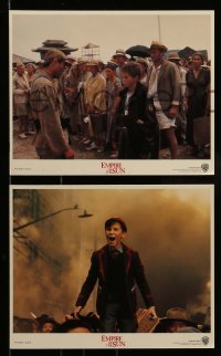 4x179 EMPIRE OF THE SUN 7 color 8x10 stills '87 Spielberg with youngest Christian Bale & Malkovich!