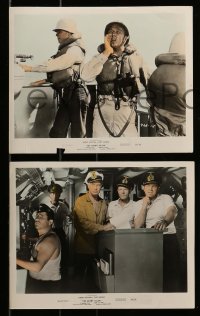 4x206 ENEMY BELOW 5 color 8x10 stills '58 Mitchum & Jurgens in the amazing saga of the U.S. Navy!