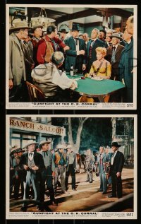 4x210 GUNFIGHT AT THE O.K. CORRAL 5 color 8x10 stills '57 Kirk Douglas, Jo Van Fleet, gambling!