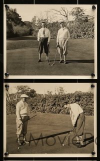 4x740 HAROLD LLOYD 5 8x10 stills '30s candids of the great comedy star golfing by Gene Kornman!