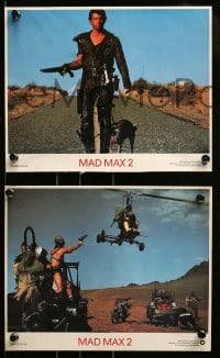 4x055 MAD MAX 2: THE ROAD WARRIOR 9 color 8x10 stills '82 Miller, Mel Gibson returns as Mad Max!