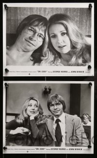 4x304 OH GOD 37 8x10 stills '77 directed by Carl Reiner, George Burns, John Denver, Teri Garr