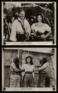 4x348 QUEEN OF THE PIRATES 23 8x10 stills '61 sexy Italian Gianna Maria Canale as swashbuckler!