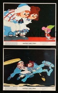 4x150 RAGGEDY ANN & ANDY 8 8x10 mini LCs '77 A Musical Adventure, cartoon images!