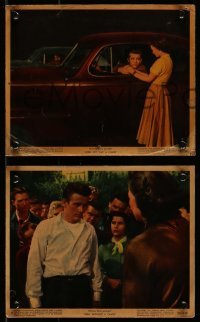 4x256 REBEL WITHOUT A CAUSE 3 color 8x10 stills '55 James Dean was a bad boy from a good family!